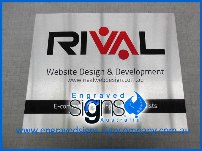 METAL SIGN Rival Aluminium Sign beautiful design, layout and sign made by sign company