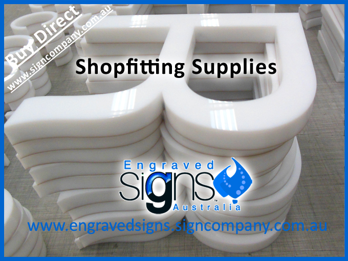 Shopfitting supplies of letter signage cutting